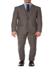  Mens Gray Tweed Suit - Grey Suit - Winter Fabric Heavy Suit