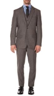  Mens Gray Tweed Suit - Gray Suit - Winter Fabric Heavy Suit