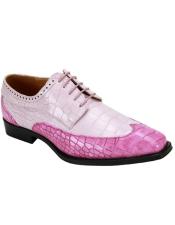  Shoes Wing Tip Round Toe Rose
