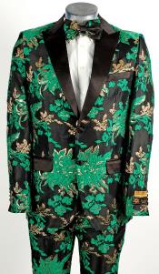  Emerald Green Tuxedo Suit - Wedding Prom Fashion Suit
