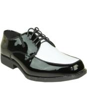  Size 16 Mens Dress Shoes Black and White Shoe