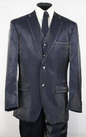  Mens Shiny Suit - Flashy Fashion Suit With Perfect for Wedding and