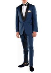  Cobalt Blue Tuxedo Suit