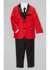  Boys Tuxedo + Boys Red Suit