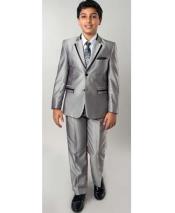  Boys Tuxedo + Boys Silver Suit