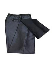  Mens Black Slim Fit Pants - Tapered fitted Black Dress Slacks