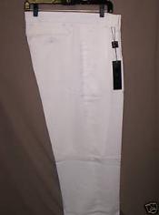 SKU#WL10 long rise big leg slacks White Deep Pleat-Wide Leg 22- Inch\ around the bottom Pleated baggy dress trousers