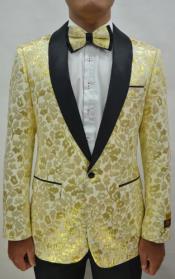  Gold Tuxedo - Ivory and Gold Suit - Champagne Suit with Matching