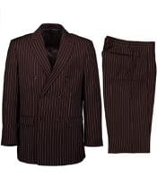  1920s Gangster Custom - Bold Gangster Pinstripe Suit