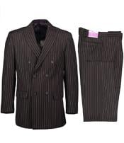  1920s Gangster Custom - Bold Gangster Pinstripe Suit