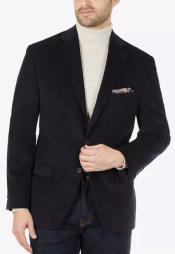  Michael Kors 100% Cotton Stretch Mens Modern-Fit Corduroy Navy Blazer