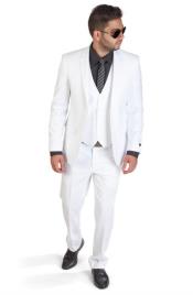  34s Suit - 34 Short White Suit - Size 34 Suit - 34s Slim Fit Suit