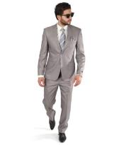  34s Suit - 34 Short Silver Grey Suit - Size 34 Suit - 34s Slim Fit Suit