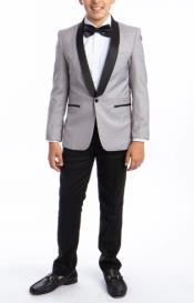  Designer Boys Suit - Designer Kids Light Grey Suit