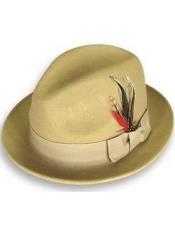  1930s Mens Hats For Sale - 1930s Fedora Khaki