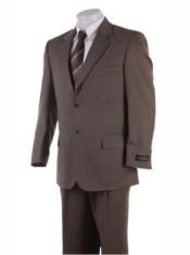  Mens 36 Long Suit - Size 36L Brown Suit