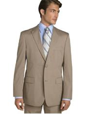  Mens 36 Long Suit - Size 36L Tan ~ Beige Suit