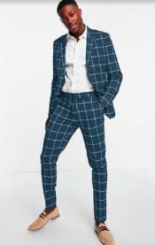  Bold Gangster Plaid Suit - 1920s Mens Fashion Window Pane Suit -