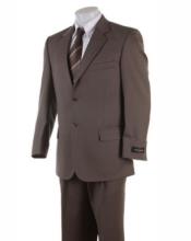  48 Short Suit - Mens Brown Suits 48s