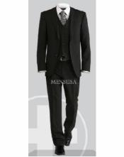  48 Short Suit - Mens Black Suits 48s