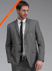  Mens 36 Long Suit - Size 36L Grey Suit