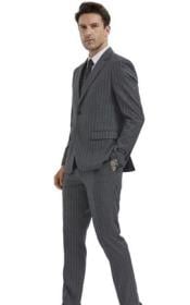  Mens Suits With Double Breasted Vest Gray
