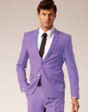 Mens Cotton Fabric Suit - Lavender Suit For Summer