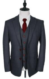  Vintage Suits - Tweed Suits - Herringbone Suits Grey