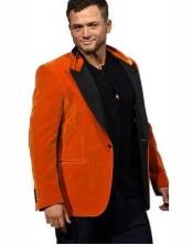  Orange Tuxedo Suit - Black and Orange Suit (Jacket and Pants)