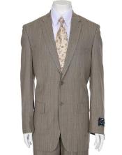  Tan Pinstripe Suit - Beige Pinstripe Suit
