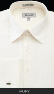  20 Inch Neck Dress Shirts in Ivory