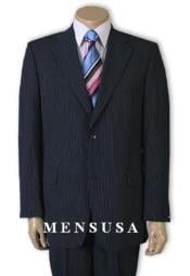  46r Suit Size - "Dark Navy Blue" Mens Suits 46r