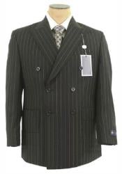  Mens Big and Tall Suits - Suits For Big Men - Big Guys Black and White Pinstripe