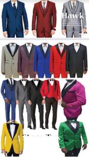  4 Tuxedo Suit $389 (We Pick The Colors Based of Availability)