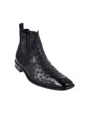  Botines Para Hombre Negro - Mens Short Boots Mens Black Full Quill Ostrich Dressy Boot Ankle Dress Style