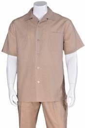  Mens Linen Walking Suit - "Beige" Summer Outfit - Mens Linen Suit