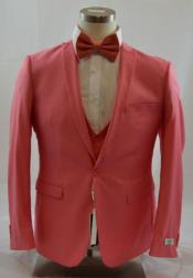  Salmon Color Suit - Coral Suit - Orangish - Pinkish - Peach