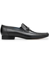  Belvedere Ostrich and Italian Calfskin Shoes Black