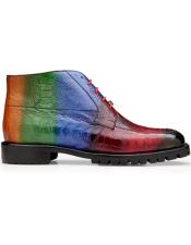  Belvedere Leather Lining Genuine Ostrich Shoes Multi-color