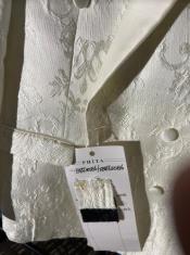  SKU#57655 Mens Button Closure Flap Front Pocket Suit White