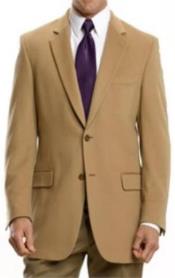  Tan Mens Winter Blazer - Cashmere and Wool Winter Fabric Dress Jacket