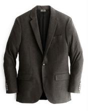  Chocolate Mens Winter Blazer - Cashmere and Wool Winter Fabric Dress Jacket