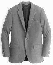  Grey Mens Winter Blazer - Cashmere and Wool Winter Fabric Dress Jacket