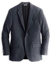  Charcoal Mens Winter Blazer - Cashmere and Wool Winter Fabric Dress Jacket