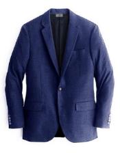  Navy Mens Winter Blazer - Cashmere and Wool Winter Fabric Dress Jacket