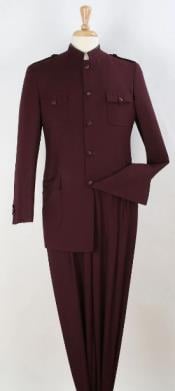  Cheap Plus Size Mens Burgundy Suit For Big Men Online - Big and Tall Sizes
