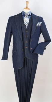  Cheap Plus Size Mens Blue Suit For Big Men Online - Big and Tall Sizes