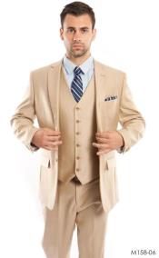 Cheap Plus Size Mens Light Beige Suit For Big Men Online - Big and Tall Sizes