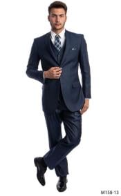  Cheap Plus Size Mens Navy Suit For Big Men Online - Big and Tall Sizes