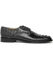  Los Altos Caiman Hornback Shoes Black